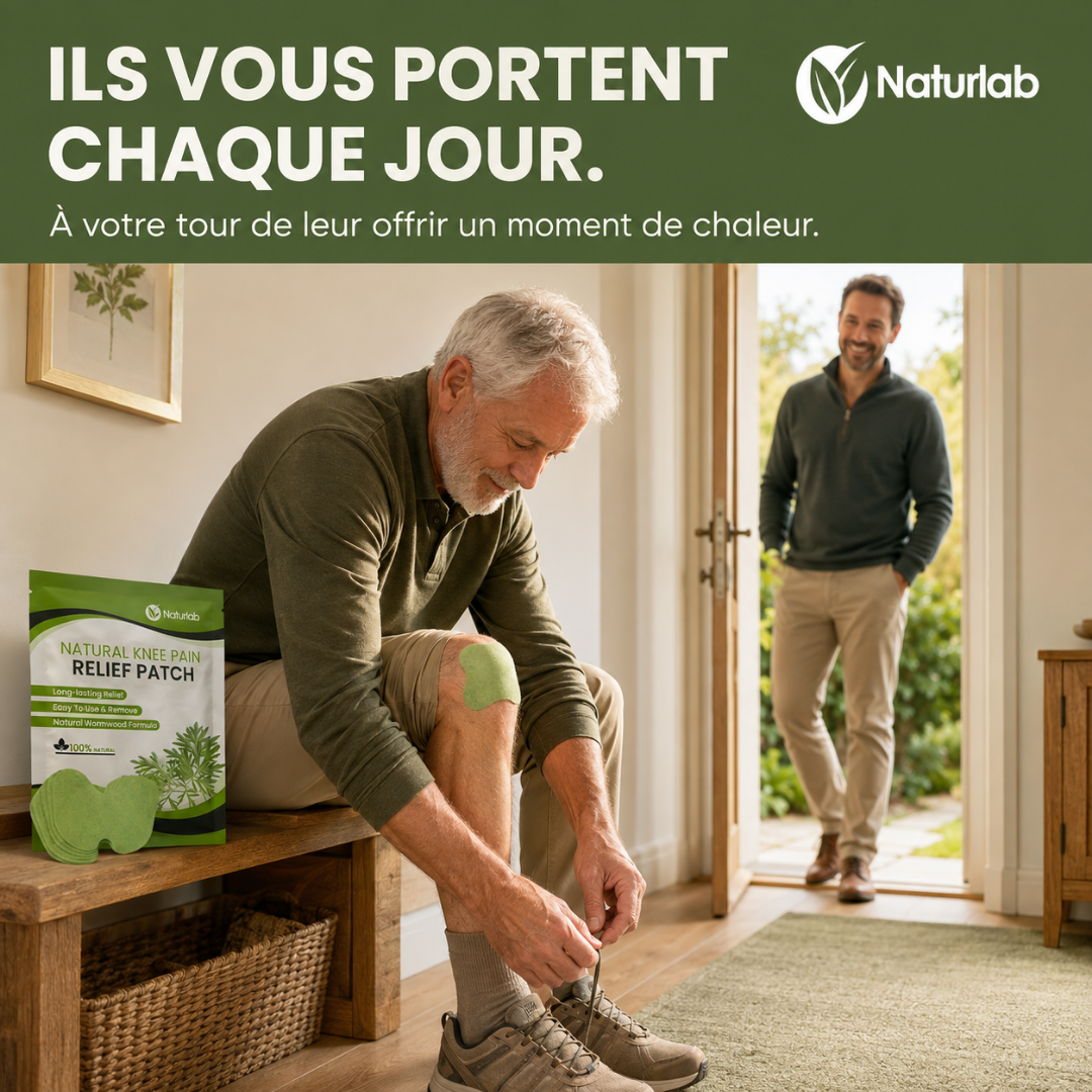Armova™ — Patch chauffant à l'armoise pour le confort des genoux.