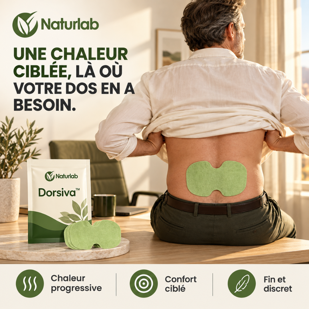 Dorsiva™ — Patch chauffant à l’armoise pour le confort dorsal
