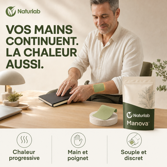 Manova™ — Patch chauffant à l’armoise pour le confort des mains & poignets