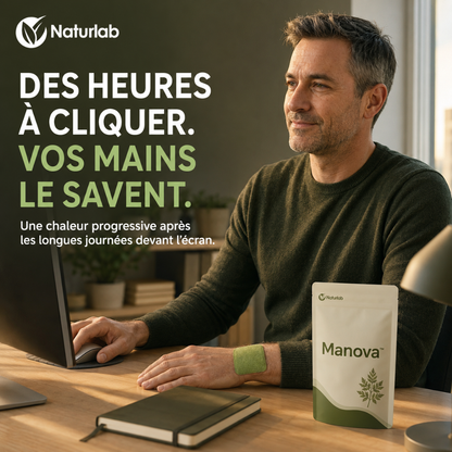Manova™ — Patch chauffant à l’armoise pour le confort des mains & poignets