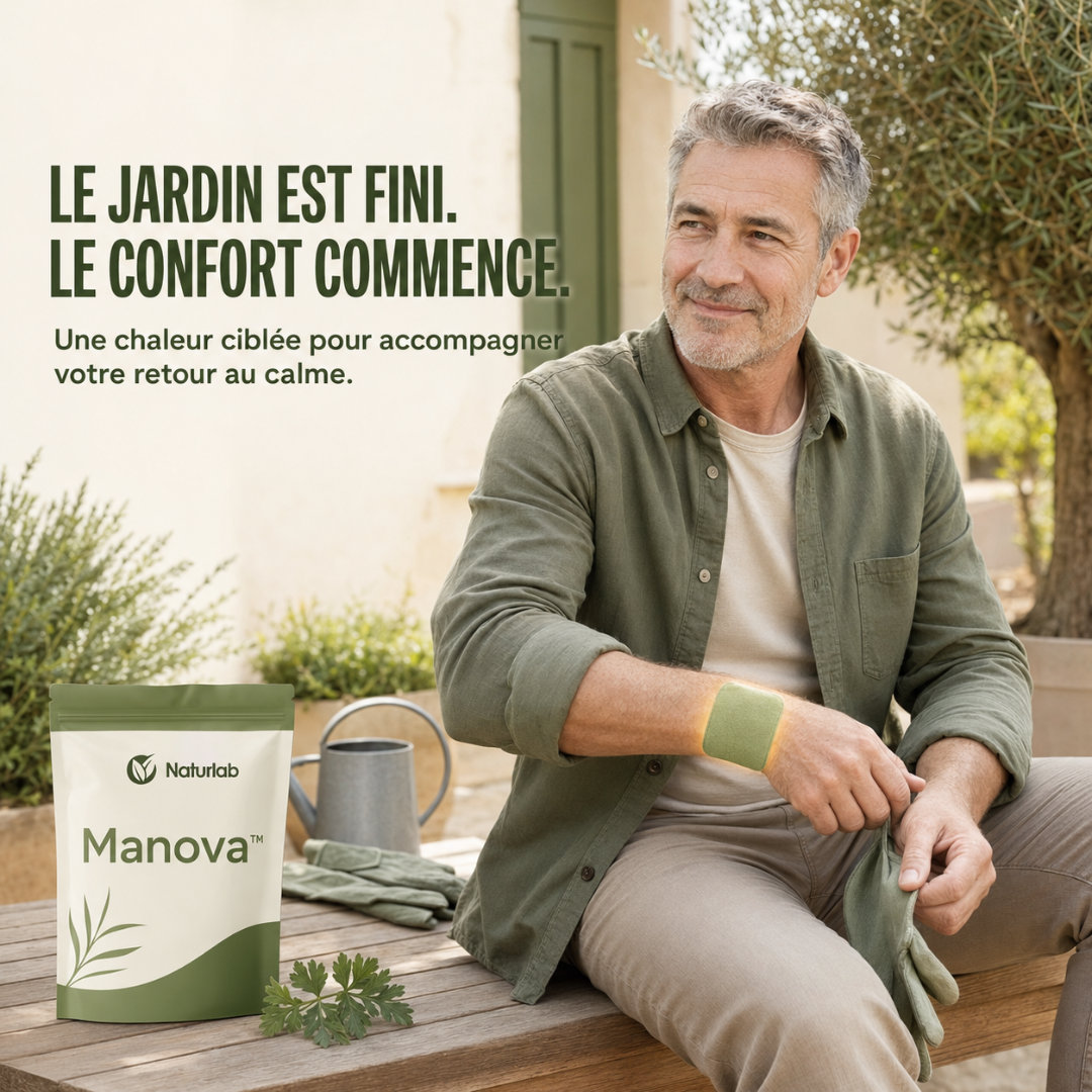 Manova™ — Patch chauffant à l’armoise pour le confort des mains & poignets