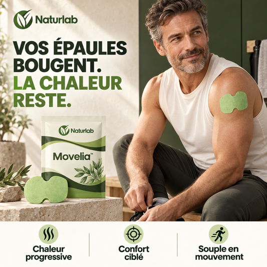 Movelia™— Patch chauffant à l’armoise pour le confort des épaules