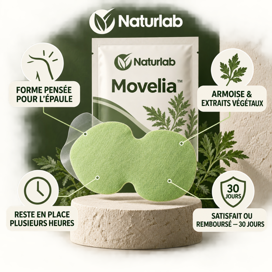 Movelia™— Patch chauffant à l’armoise pour le confort des épaules